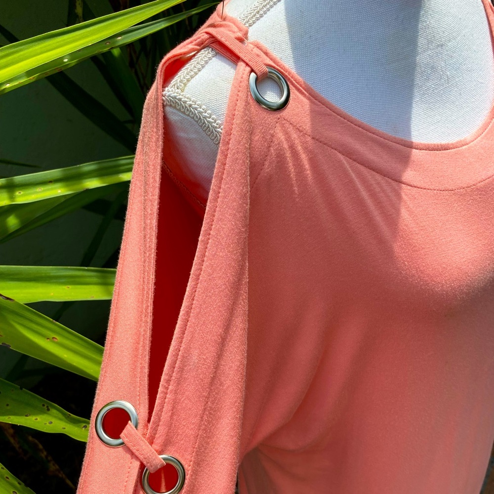 PCold Shoulder Studded Top